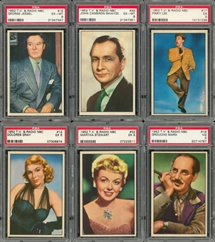 1952 Bowman "Television & Radio Stars of N.B.C." Complete Set (36)